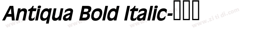 Antiqua Bold Italic字体转换